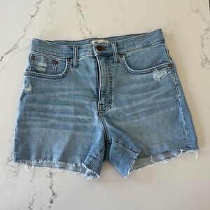Madewell High Rise Denim Shorts, Size 29